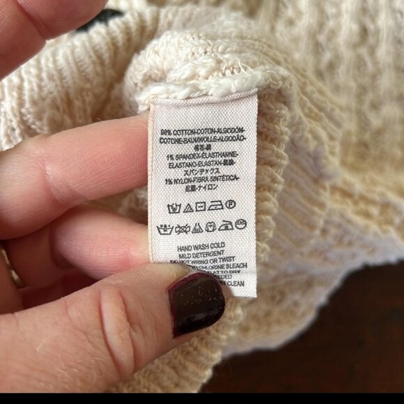 Free People Beige Knit Sweater with bell sleeves - Picture 7 of 8